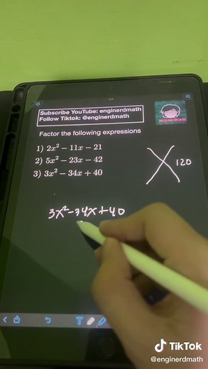 Factoring Quadratic Trinomials Tutorial