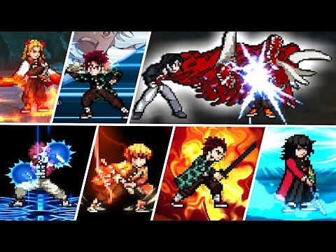Demon Slayer Android 2022 Mugen - All Ultimate Attacks (MUGEN) 鬼滅の刃：ヒノカミ血風譚