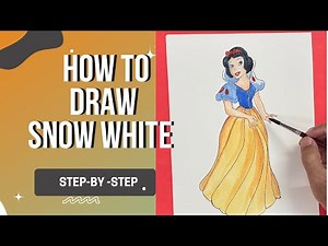 How to Draw Snow White Step by Step | Easy Drawing for Beginners
