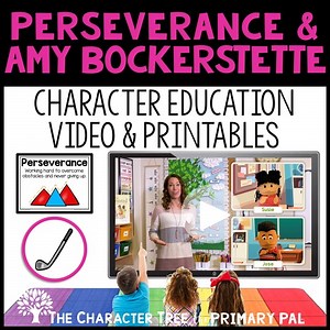 Perseverance Lesson 4 of 4 Kindergarten SEL Video & Printables | Character Tree
