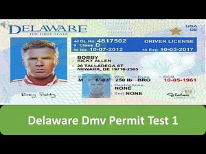 Delaware DMV Permit Test 1