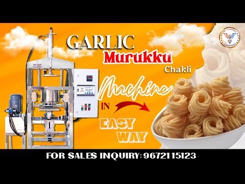 Garlic Murukku | Chakli Making Machine | Contact : 96721 15123 | 99447 75513 #chakklimachine