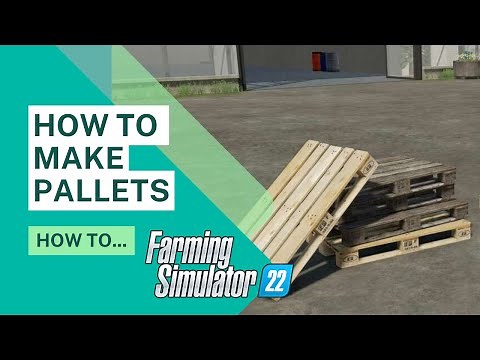 FS22 | How to make pallets, how to make beams and how to make planks | Farming Simulator 22 | PS5