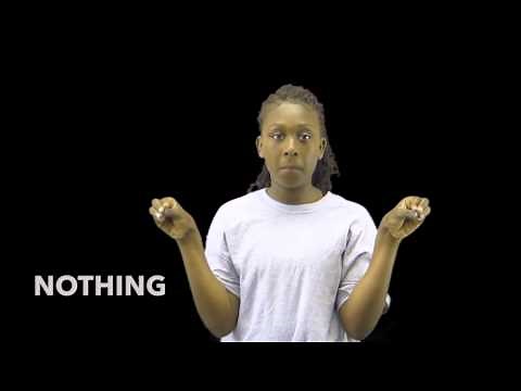 Learn How to Sign the Word Nothing