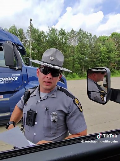 Fair trooper? #hotshottrucking #longhaultruckers #otr #carhauling #trucking