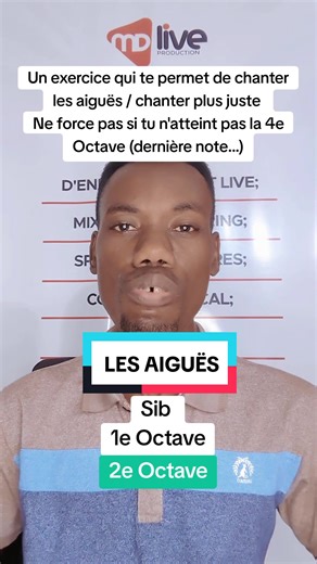 Un exercice qui te permet de chanter les aiguës / chanter plus juste Ne force pas si tu n'atteint pas la 4e Octave (dernière note...) #techniquesvocale #chanteuse #chanteur #chant #voix