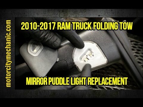 2010-2017 Ram Truck folding tow mirror puddle light replacement
