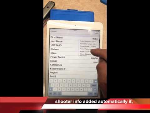 Practiscore Match Setup on IPad