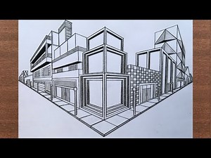 How to Draw a Town in 2-Point Perspective