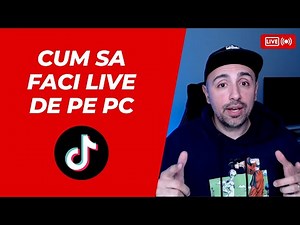 Cum sa faci live pe TikTok de pe calculator