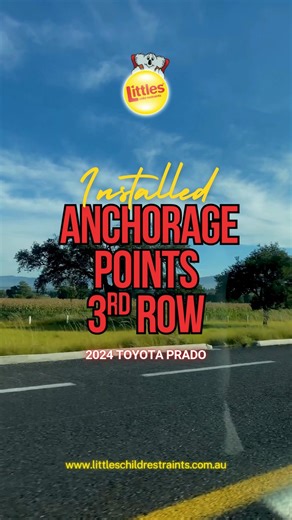 𝗖𝗵𝗶𝗹𝗱 𝗥𝗲𝘀𝘁𝗿𝗮𝗶𝗻𝘁 𝗨𝗽𝗴𝗿𝗮𝗱𝗲 🚗 7 seats. Only 3 child restraint points. Family needed more. ✔️ 3rd row anchorage added 📄 Engineers report required Full details in the comments 👇 Every seat counts. #LittlesChildRestraints #NSW #Parenting #Cars #Family #Parentlife #4wd #suv #Aussiefamilies #Carsofinstagram #Reels #Safety #Kids #Parenting #Toyota #Prado #Roadtrip #fyp #Reelitfeelit | Littles Child Restraints