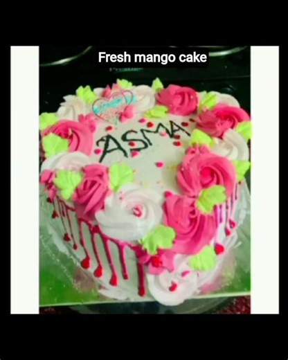 fresh mango cake recipe 😋#cake #birthday #cakedecorating
