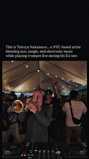 This DJ Plays Trumpet While Creating Electronic Music Live 🤯