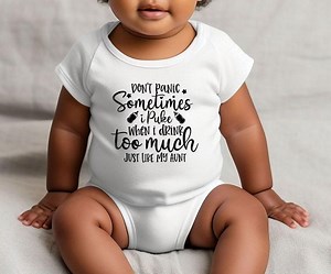 Funny Baby Onesie, Too Much Quote, Aunt Gift Bodysuit - Etsy