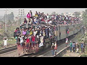 Most Overcrowded Train In the world- Bangladesh Railway