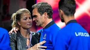 Watch: Roger Federer breaks down as he thanks his wife Mirka for supporting him on his glittering journey