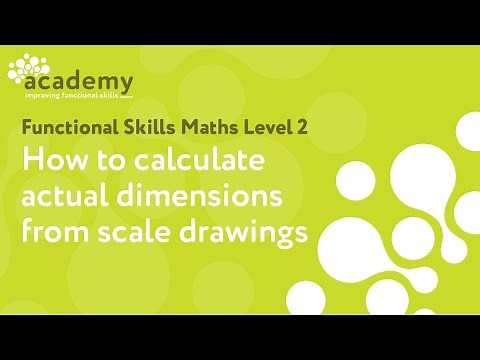 Functional Skills - How to calculate actual dimensions from scale drawings
