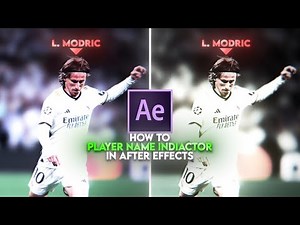 Player Name indicator in After Effects ⚒️ | After Effects tutorial 💫