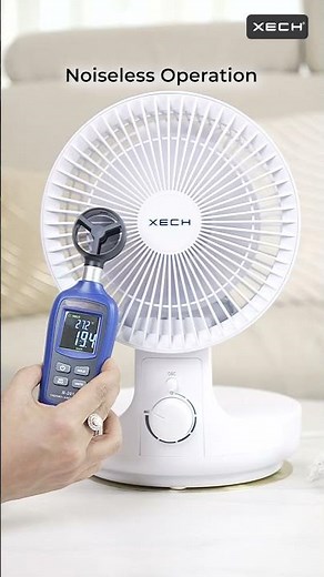 XECH Airwave – Noiseless Desk Fan with 120° Oscillation perfect for those hot summer days #xech