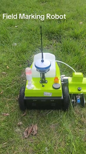 Want perfect field lines even on overgrown grass? 烙 Our marking robot conquers any terrain—lawns, sand, or soil. Precision meets durability! Follow our page for innovative field maintenance tech! #FieldMarkingRobot #AItechnology #SportsTech #SmartMaintenance | Toknav marking robots | Facebook