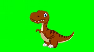 Download Cartoon dinosaurus - t-rex tyrannosaurus rex - Animation 9 of 9 crouching Loop - Color 9 of 12 Brown for free