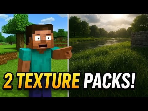 2 Texture Packs That Make Minecraft LookINSANE 😱😱😱😱
