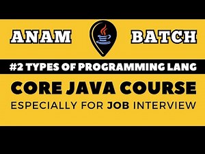 #2 Core Java Tutorial for Beginners | Types of Programming Language | Programming Language ke Types