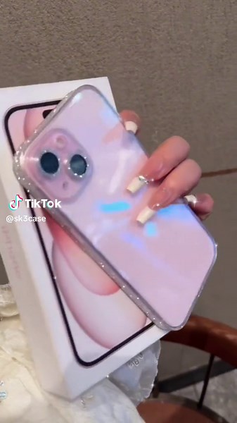 Sleek Silver Side Edge Phone Case with Sparkling Diamonds