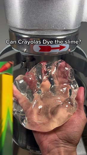 Experimenting with Crayola Crayons in Slime