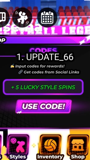 All new Volleyball Legends codes [Chaos Mode] #volleyballlegend #codes #roblox