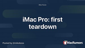 iMac Pro: first teardown