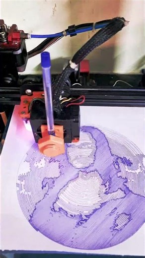 Spiralized Mona Lisa — Moded 4D printer art #3dprinterupgrade #3dprinting #art #newmusic