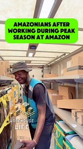 Peak season at Amazon or literally ANY other warehouse job ages you from 👶🏾 to 👴🏾 in about 2 months... #warehouse #amazonwarehouse #amazon #warehousejob #warehouseworker #amazonFC | Warehouse Life