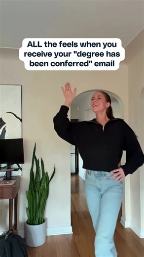 Years of hard work officially paid off! CSU Global students earn moments like this; and, yes, we approve of alllll the dramatic celebrations. 🎉💃🎓 | Colorado State University Global