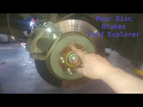 Rear brake pad replacement 2017 Ford Explorer XLT brake rotor. Take NOTE 2 ROTOR Size Options