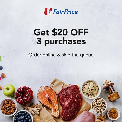Sign up & start shopping online with FairPrice for more savings 😍 For the full T&Cs, visit bit.ly/fp-signup Enjoy online-exclusive deals, convenient doorstep delivery and the same prices online and in stores! | NTUC FairPrice