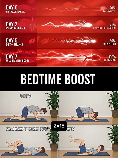 4 Powerful Stretches for Men’s Lower Back Pain Relief | Daily Stamina Boost #StaminaBoost