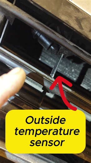 Audi A6 C7 outside air temperature sensor #diy #mechanic #shorts