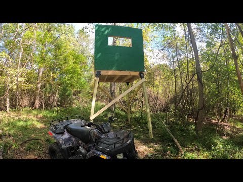 the new box stand is officially up and ready for opening day rifle season in North Carolina.