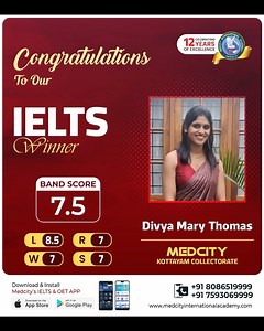 Master the art of IELTS essay writing with expert guidance from Medcity International Academy Kottayam Collectorate. #Join today #IELTS tips #ieltswriting 📌Join us on WhatsApp https://wa.me/ 918086549999 📳📲 For more details :- 8086519999, 7593069999 IELTS | OET | PTE | GERMAN | - Online & Offline classes available Visit us at https://medcityinternationalacademy.com/centers/kottayam/... Facebook: https://www.facebook.com/medcitykottayam?mibextid=ZbWKwL #IELTSSuccess #IELTSWinners #LanguageLear