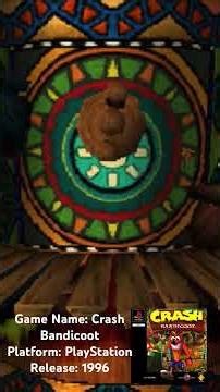 Crash Bandicoot 1996: #playstation #games #retrogaming #shorts