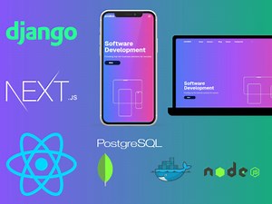 Web application using python django and react js next js