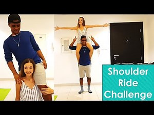 Shoulder Ride Challenge | Interracial Couple Version