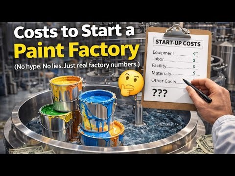 How Much It Really Costs to Start a Paint Factory(No hype. No lies. Just real factory numbers.)