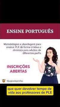 Plataforma de materiais didáticos digitais de PLE do Papo de Profes