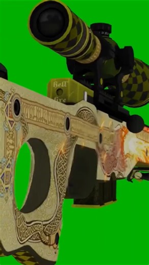 AWP DRAGON LORE-green screen! #AWM, #greenscreen, #weapons, #guns.