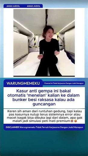Saat gempa datang, ranjang ini bisa jadi penyelamat nyawa. Teknologi yang bikin merinding