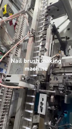 Nail polish brush making machine #nailpolish #machine