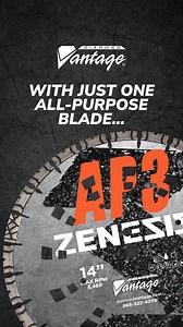 The ZENESIS™ AP3 by Diamond Vantage® is named All-Purpose for a reason 👀 The 14mm segment height, varying available sizes, and wide range of applications make this blade one for the books 💪 #diamondvantage #zenesis #allpurpose #concrete #asphalt #brick #block | Diamond Vantage