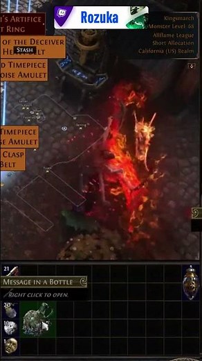 Message In A Bottle Finally Pays Off #pathofexile #poe #gaming